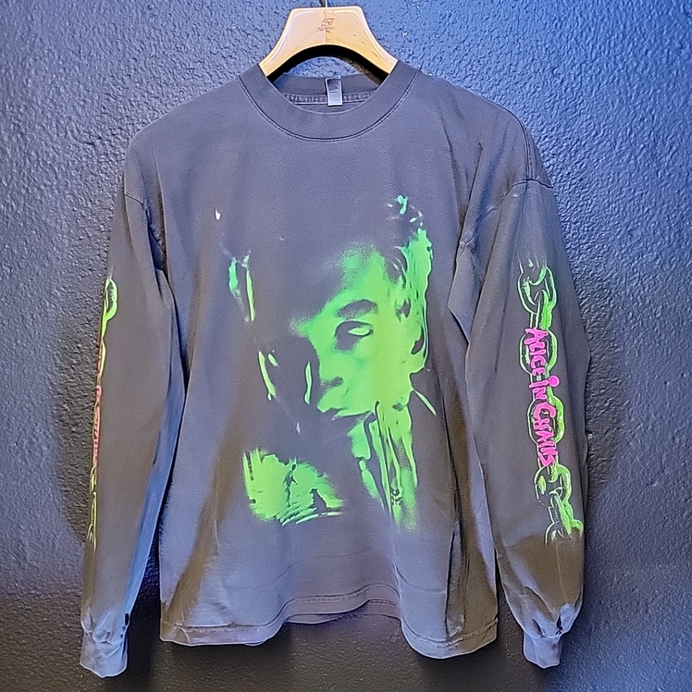 AIC Layne Staley Alice in chains tribute shirt GREEN V2